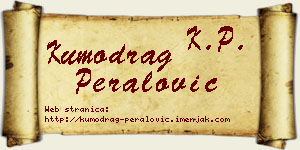 Kumodrag Peralović vizit kartica